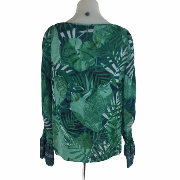 Laundry by Shelli Segal Green Leaf Cold Shoulder - Picture 3 of 6
